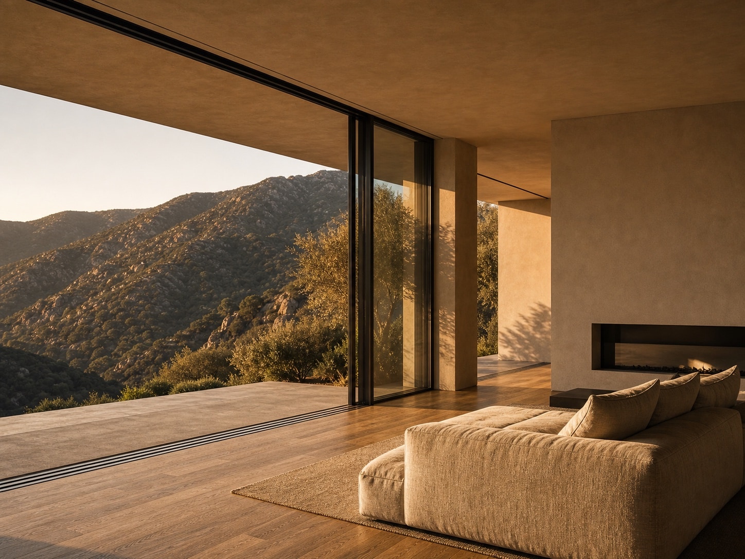 Living wing facing the canyon