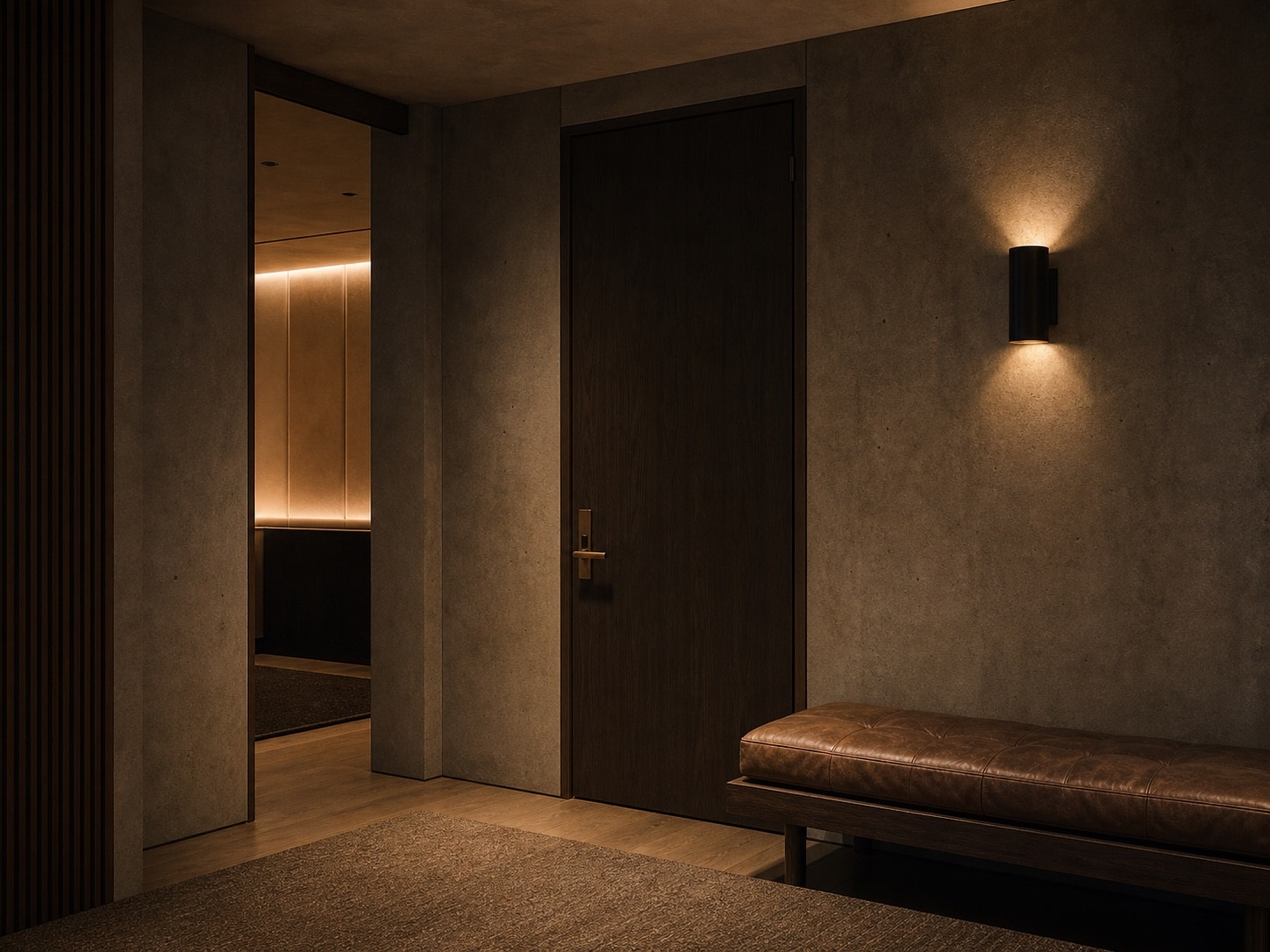 Studio antechamber and gear vault